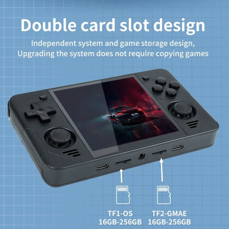 POWKIDDY RGB30  4 Inch IPS Screen Handheld Game Console Built In WIFI＋Bluetooth 16GB+64GB(Black)