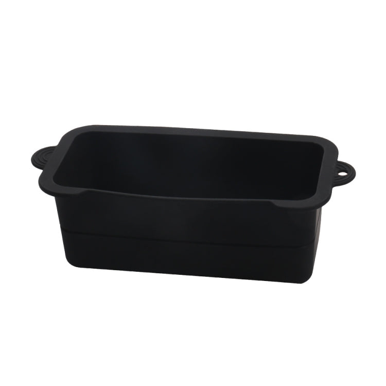 For Blackstone Baked Oil Box Silicone Inner Linery Baking Dish Oil Collector Barbecue Cup Pad(Black)