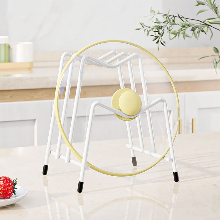 Kitchen Countertop Chopping Board Place Rack Multifunctional Multi-Layer Pot Lid Storage Shelf(White)