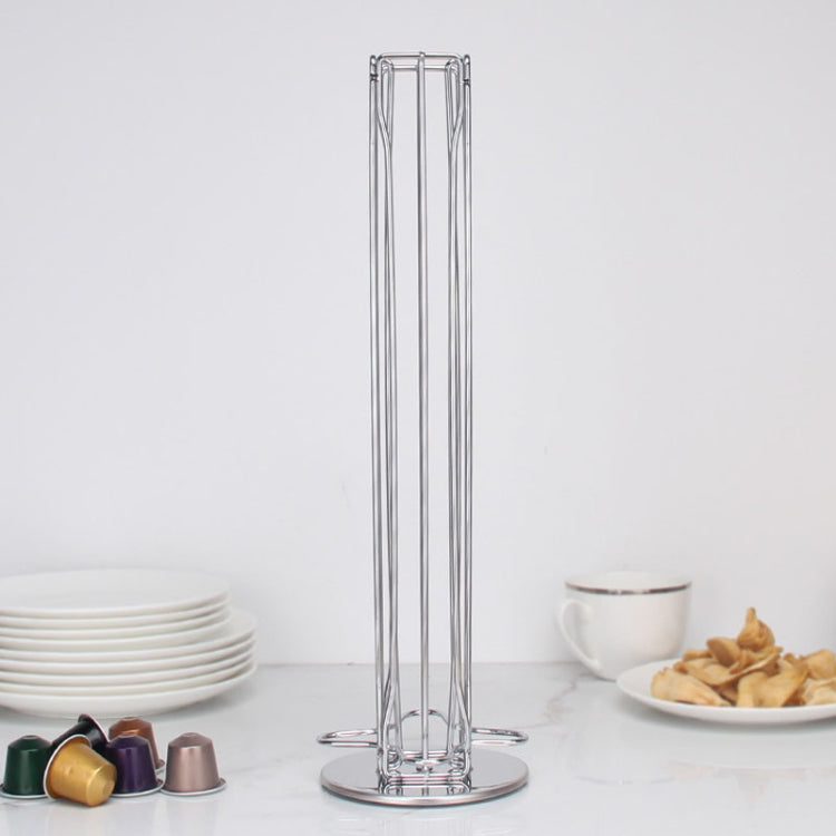 Home Capsule Coffee Rack Electroplated Iron Capsule Storage Stand(360 Degree Rotation)