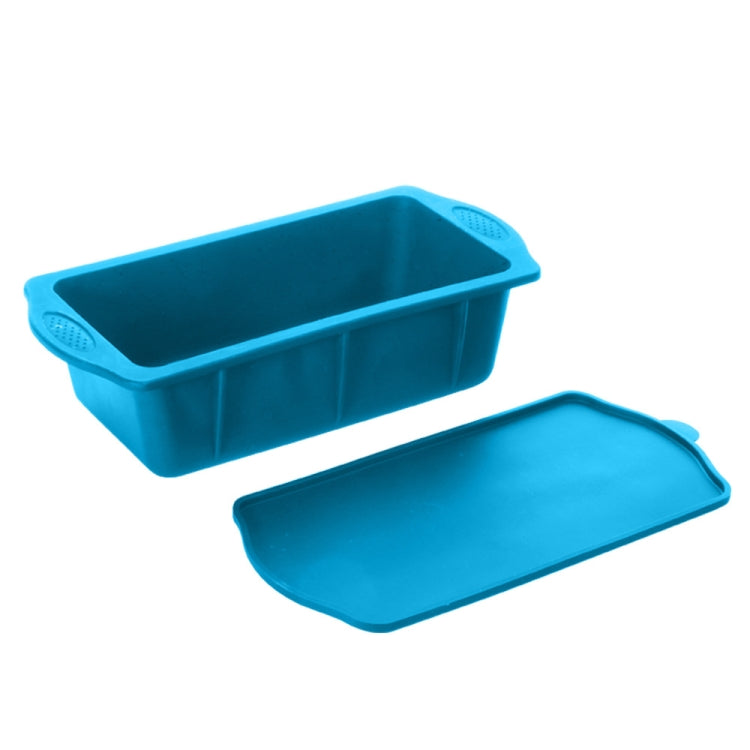 Silicone Ice Lattice Molds Ice Storage Box With Lid, Specification: With Lid 1.5L (Blue)