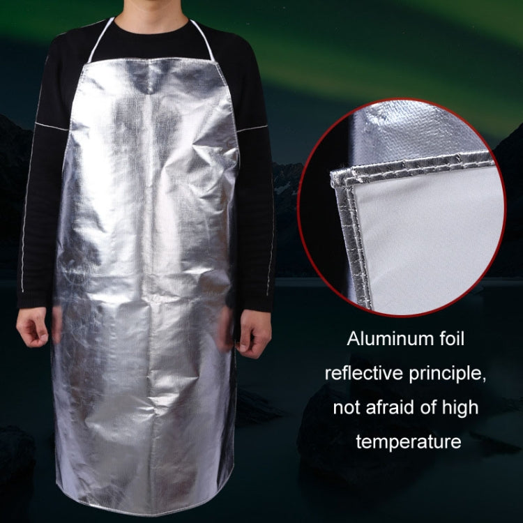 Aluminum Foil Heat Insulation Apron Flame Retardant Chemical Metallurgy Heat Insulation Clothes(Average)