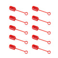 10pcs /Pack XT60 Lithium Battery Plug Protective Cover Plug Dustproof Anti-oxidation Insulation Cover(Red)