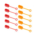 10pcs /Pack XT60 Lithium Battery Plug Protective Cover Plug Dustproof Anti-oxidation Insulation Cover(Yellow+Red)