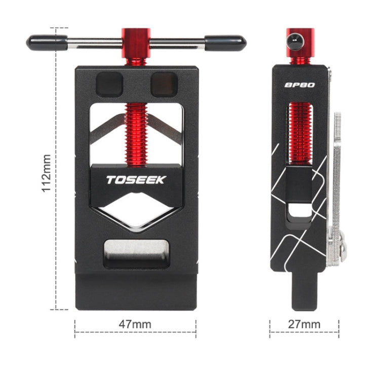 TOSEEK Mountain Bike Front Fork Pipe Cutter Seat Post Cutting Saw Handle(Black Orange)