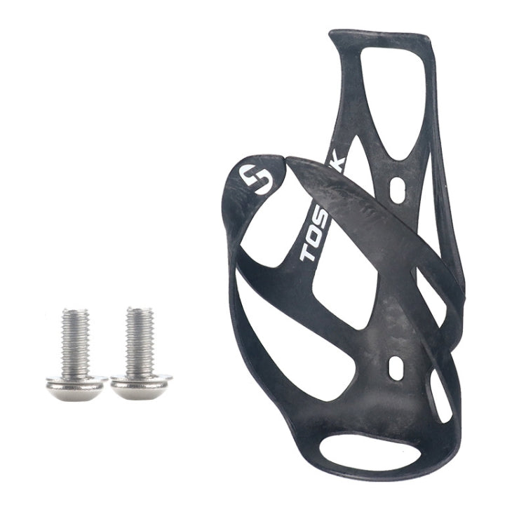TOSEEK Outdoor Cycling Carbon Fiber Open Water Bottle Cage, Color: Black Matt