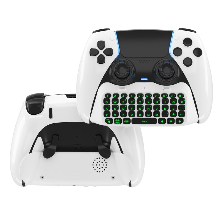 For PS5 JYS-P5172 Gamepad Wireless Bluetooth External Keyboard, Without Gamepad(White)