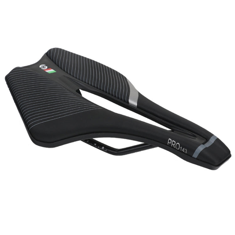 TOSEEK Bicycle Shock-absorbing Comfortable Widened Saddle(Silver)