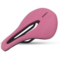 TOSEEK Bicycle Wide Seat Cushion Shock Absorption Comfortable Saddle, Color: Pink