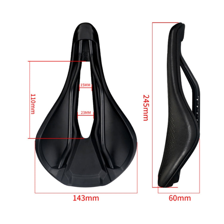 TOSEEK Bicycle Wide Seat Cushion Shock Absorption Comfortable Saddle, Color: Green