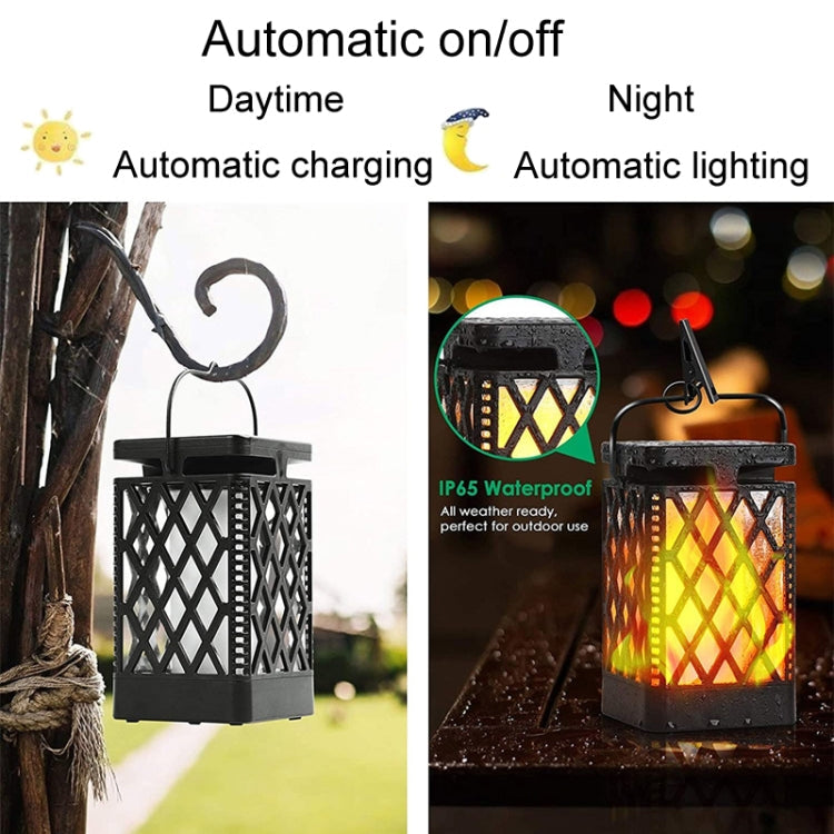 Skeleton Diamond Simulation Flame Lights Outdoor Solar LED Garden Light, Power: 0.6W