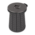 Car Outdoor Multifunctional Retractable Thickened Folding Stool Portable Toilet(Black)