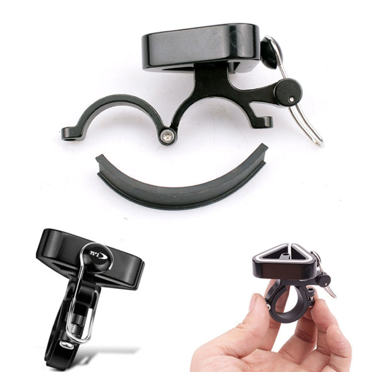 N+1 Mountain Bike Bell Universal Triangle Copper Bell, Color: Clip Ring Black