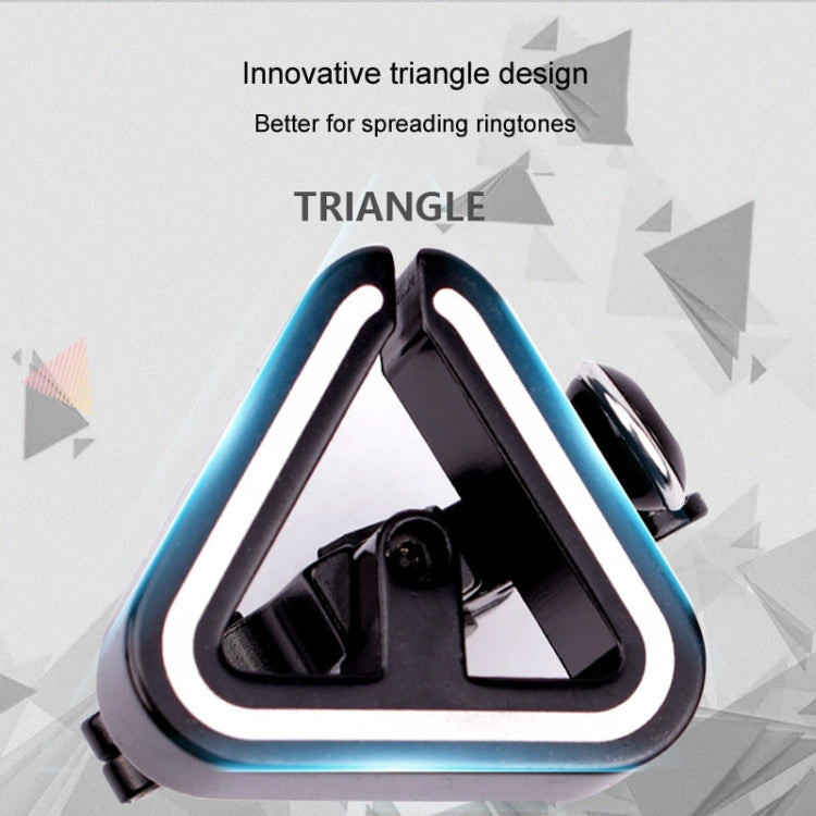 N+1 Mountain Bike Bell Universal Triangle Copper Bell, Color: Clip Ring Silver