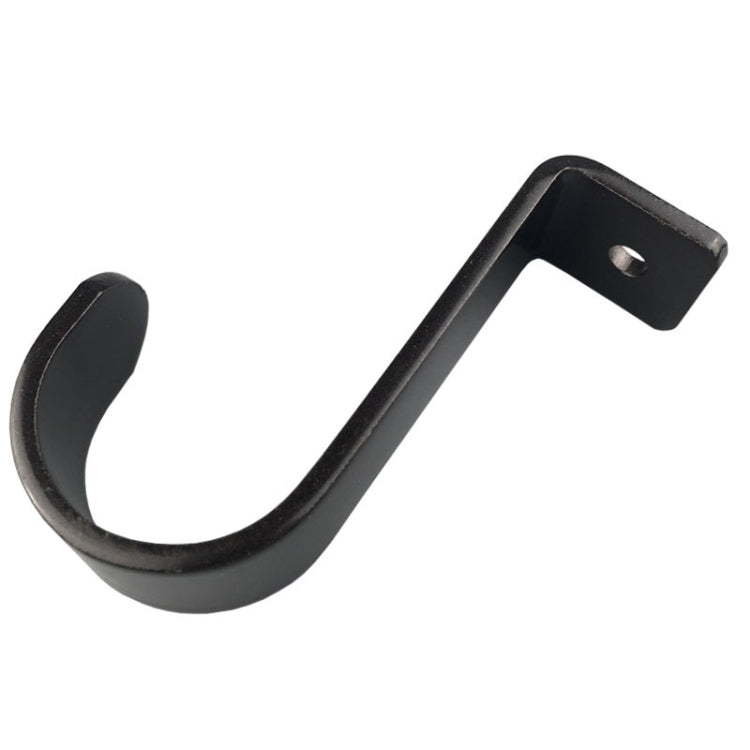Curtain Roman Rod Top Installation Bracket Curtain Mounting Base Trays Accessories(Black)
