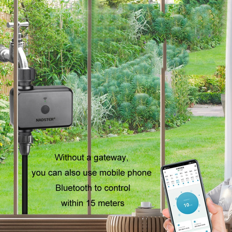 NADSTER US Plug Bluetooth WiFi Remote Automatic Timed Flower Watering Controller, Specification: Single Outlet