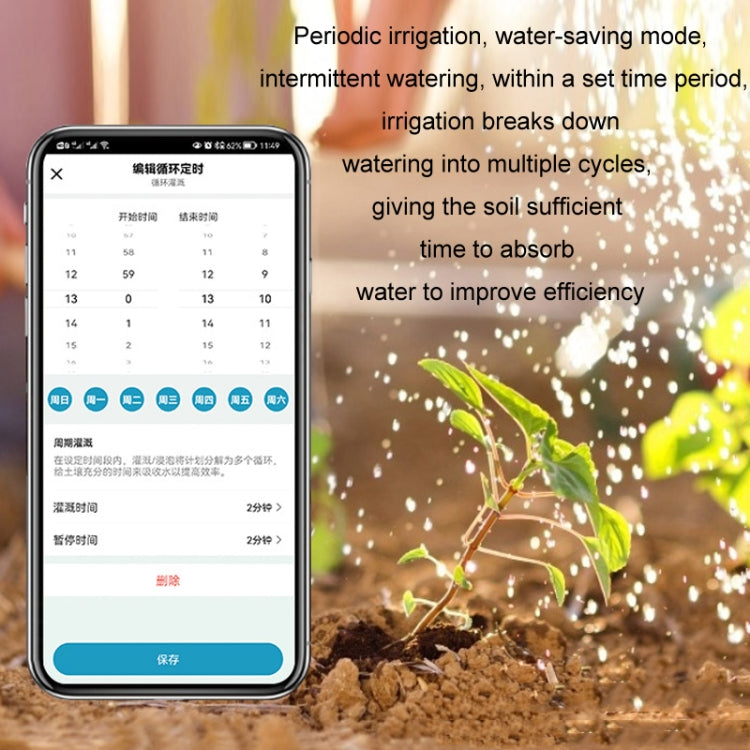 NADSTER US Plug Bluetooth WiFi Remote Automatic Timed Flower Watering Controller, Specification: Single Outlet