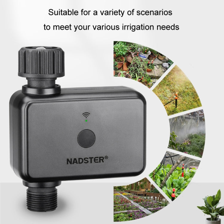 NADSTER US Plug Bluetooth WiFi Remote Automatic Timed Flower Watering Controller, Specification: Single Outlet