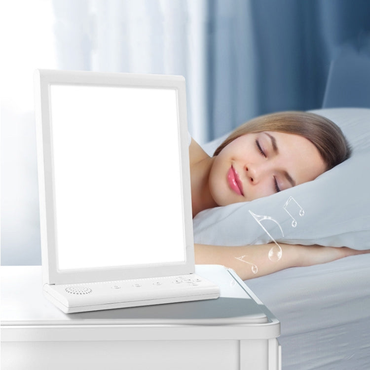 SAD White Noise Phototherapy Lamp Smart Emotional Night Light Music Decompression Therapy Light With Type-C Line+US Plug