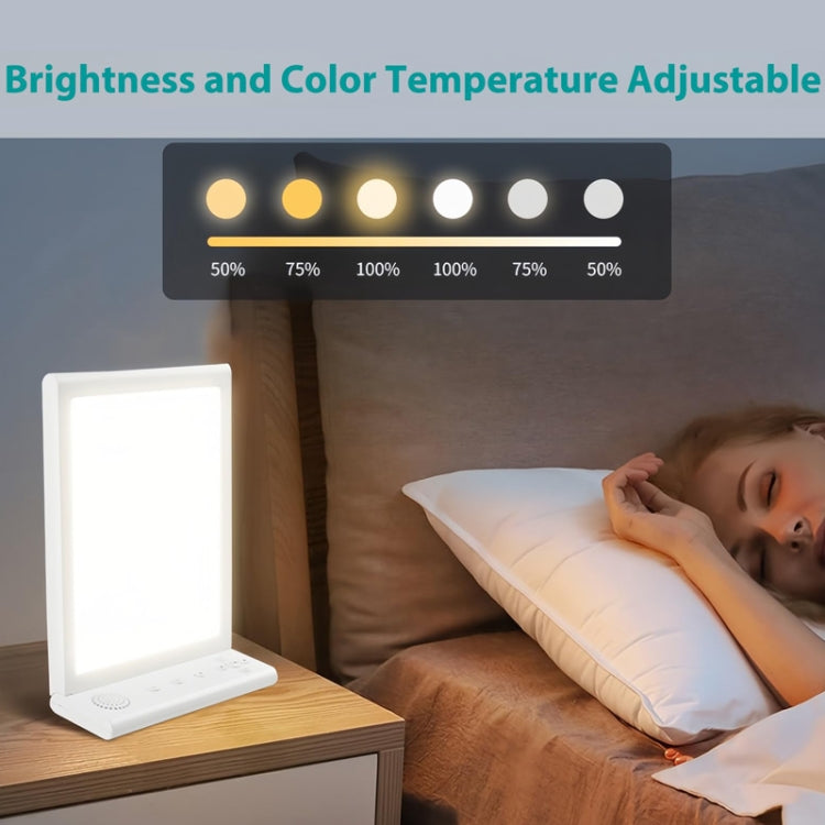 SAD White Noise Phototherapy Lamp Smart Emotional Night Light Music Decompression Therapy Light With Type-C Line