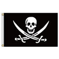 60x90cm Bar Haunted House Pirate Skeleton Flag Halloween Hanging Cloth, Style: Bald Knife And Fork