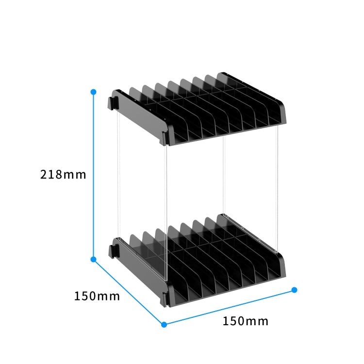 Game Card CD Disk Storage Bracket Wall Mounted Storage CD Case(Black)