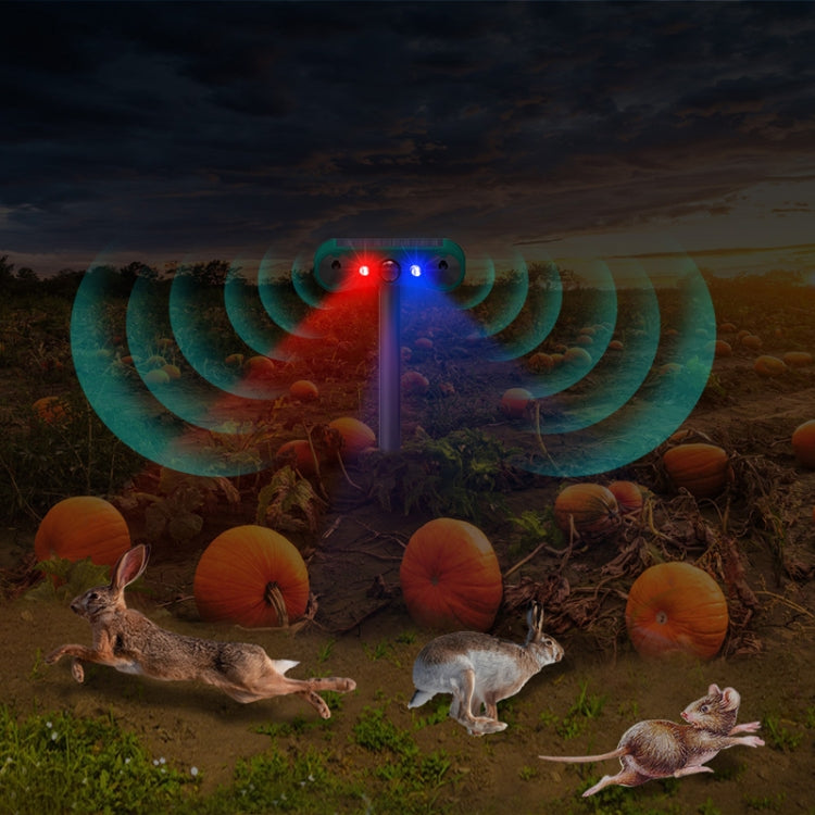 N911W Solar Powered Mouse Repeller Alarm Infrared Sensor Animal Repellent(Green)