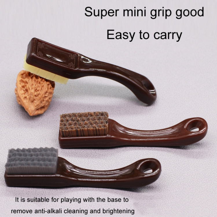 2pcs Amber Handle Walnut Diamond Olive Coloring Tool(Random Color Delivery)