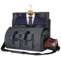 Large Capacity Suit Storage Bag Travel Portable Folding Bag Multifunctional Fitness Bag(Black)