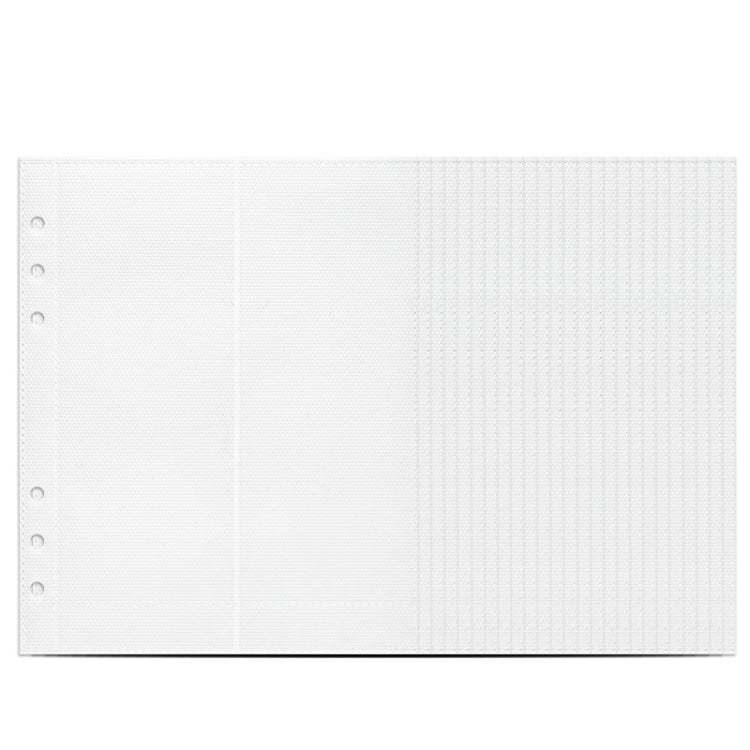 25sheets /Set A5 6 Holes Save Money Challenge Envelopes Replacement Inner Page, Spec: Double-grid