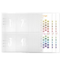 25sheets /Set A5 6 Holes Save Money Challenge Envelopes Replacement Inner Page, Spec: Set 2