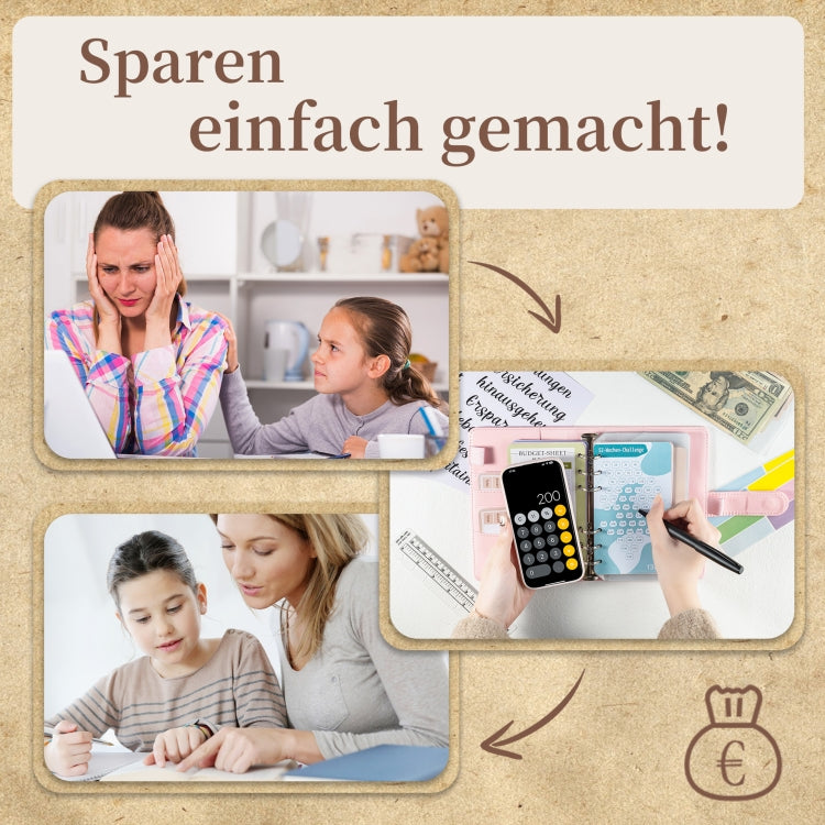 A6 German Loose Leaf Cash Budget Notebook Crocodile Pattern Macaron PU Leather Budget Planner(White)