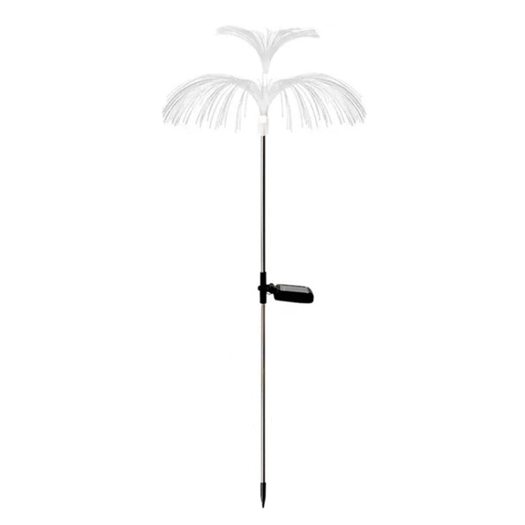 Solar Fiber Optic Light Double Layer Jellyfish Light LED Outdoor Garden Decoration Atmosphere Lamp, Style: Basic Model