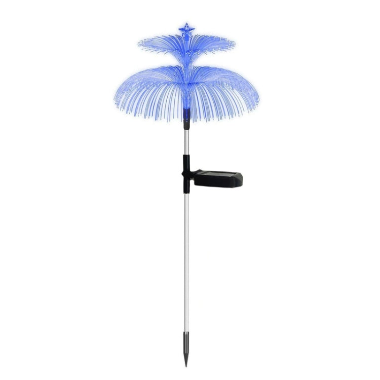 Solar Optical Fiber Jellyfish Lights Outdoor LED Waterproof Garden Decoration Ambiance Light, Style: Stars (Stainless Steel Tube)