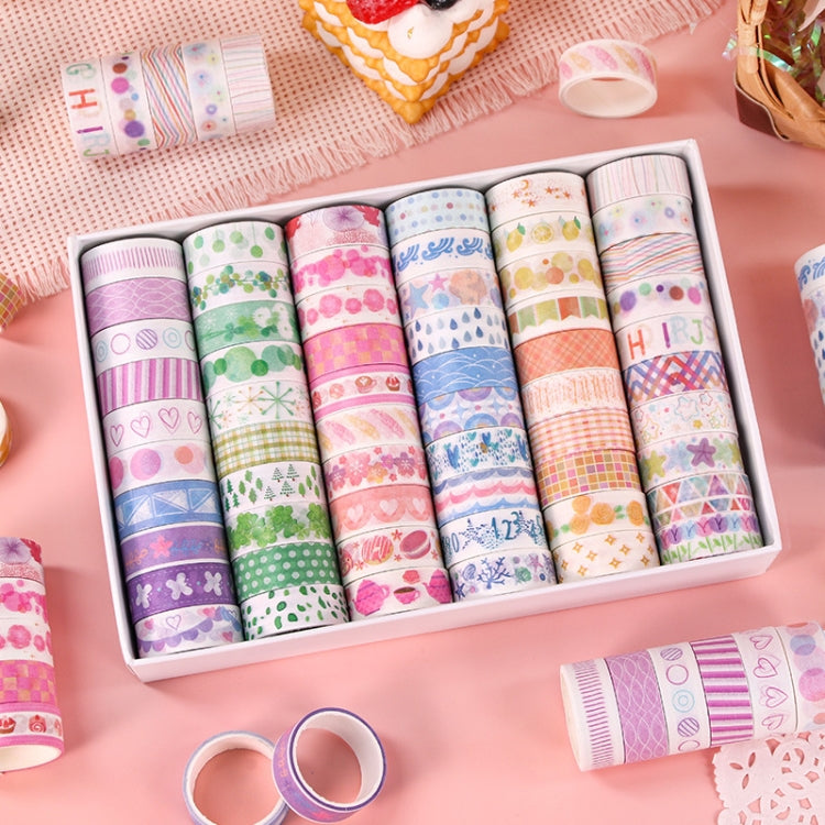 60rolls /Set 1.5cm x 2m Washi Tape Set For Scrapbooking Supplies Art Craft Tape(Magic Dream)