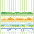 4rolls /Box 2.5cm x 2m Slow Life Washi Tape for Scrapbooking and Journal Decoration, Style: Four Seasons of Mountains
