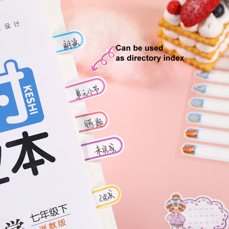 4sheets /Pack Waterproof Name Labels for Kids - Tear-Resistant, Self-Adhesive, Handwritten Stickers(Cheese Family)