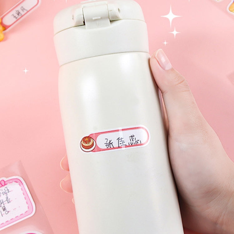 4sheets /Pack Waterproof Name Labels for Kids - Tear-Resistant, Self-Adhesive, Handwritten Stickers(Qiao Qiao)