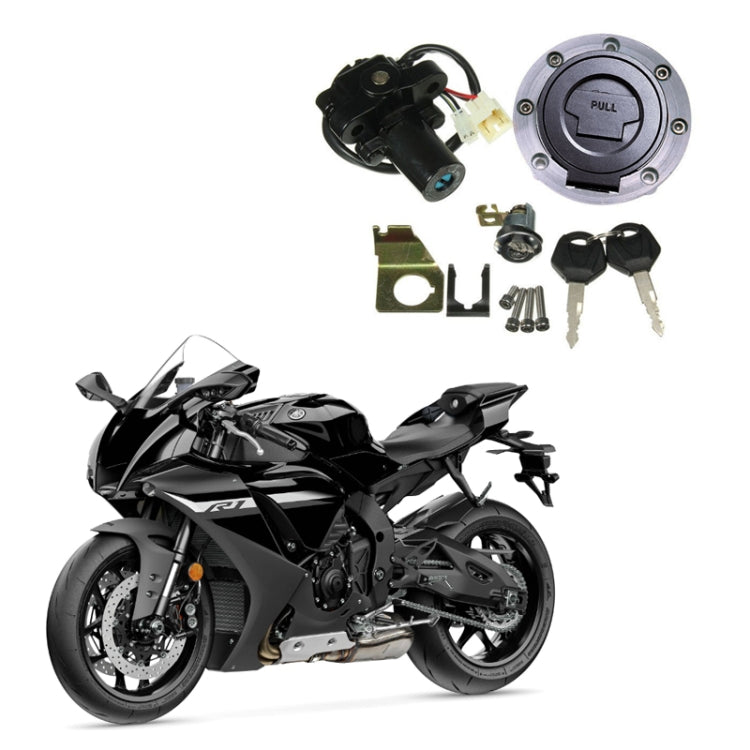For Yamaha R1 1992-2013 Motorcycle Fuel Tank Cap Electric Door Lock Assembly(TS-R1-A)