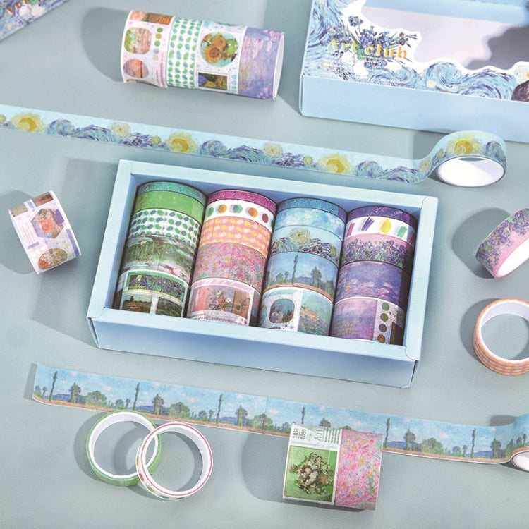 20rolls /Box Art Animals Flowers Washi Tape Set DIY Scrapbook Stickers, Style: Memory Post Office