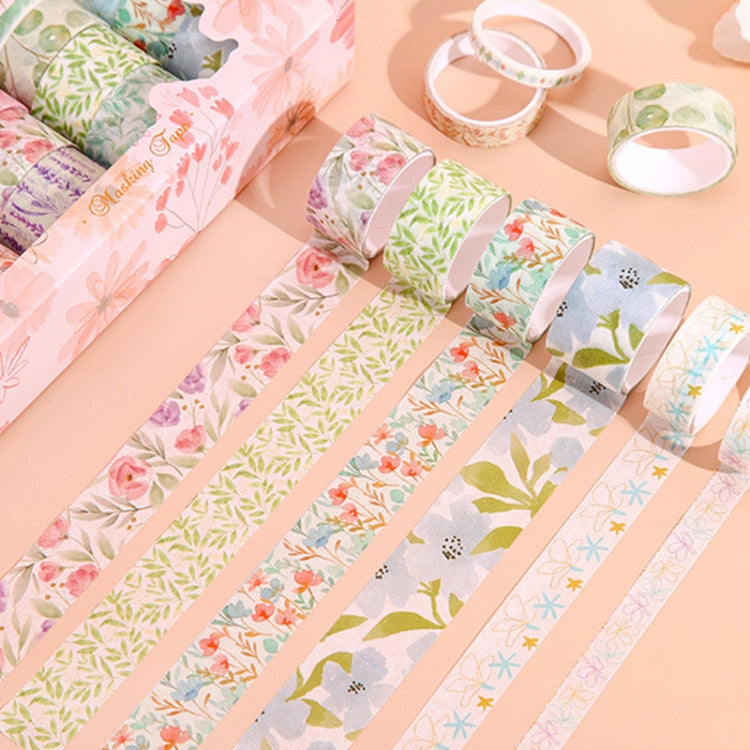 20rolls /Box Art Animals Flowers Washi Tape Set DIY Scrapbook Stickers, Style: Black and White Memory Series