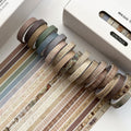 20rolls /Box 0.7cm x 3m Split Thin Washi Tape Set DIY Scrapbook Stickers(Vintage)