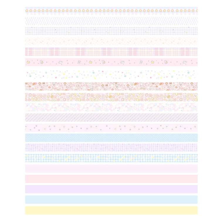 20rolls /Box 0.7cm x 3m Split Thin Washi Tape Set DIY Scrapbook Stickers(Kawai)