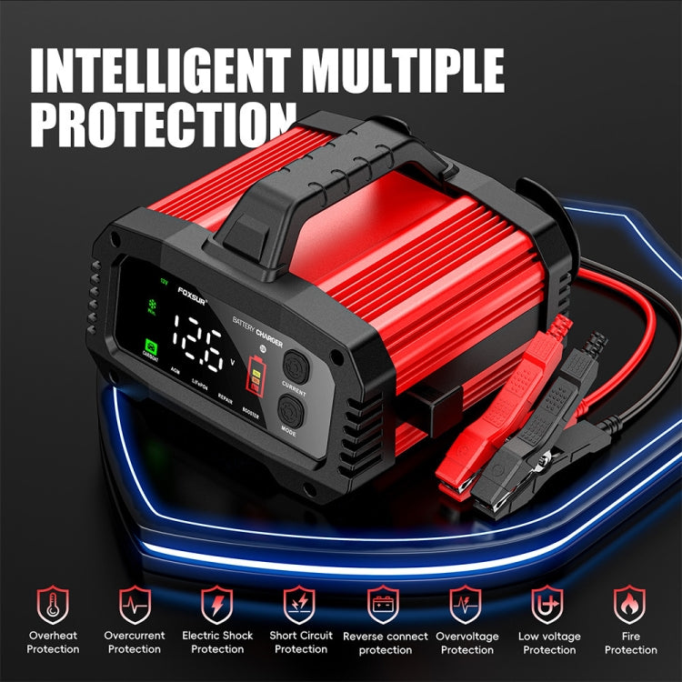 FOXSUR 25A 12V/24V Portable High-Power Car Ship Motorcycle Charger(AU Plug)