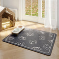 Pet Floor Mat Anti-Tear And Bite Absorbent Feeding Mat Sleeping Anti-Slip Dog Nest Pad, Style: Cats Paradise Deep Gray(35x50cm)