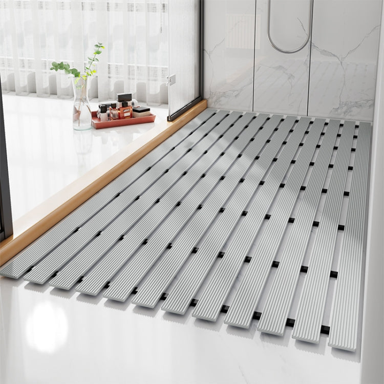 Shower Room Bathing Anti-slip Foot Mat Household Waterproof Anti-fall Bathroom Floor Mat, Size: 61x61cm(Gray)
