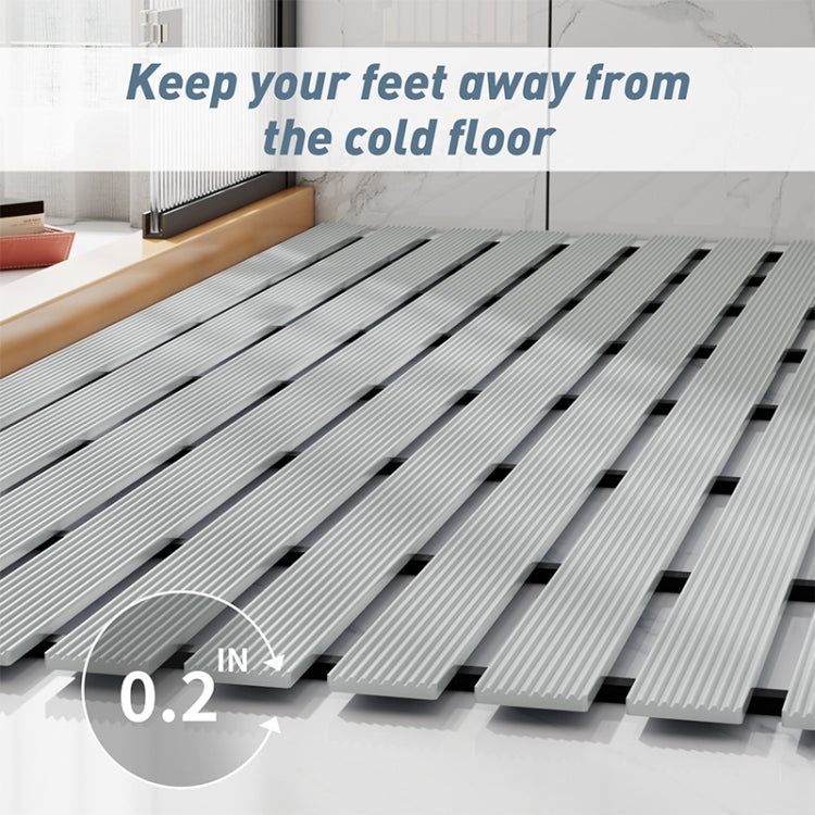 Shower Room Bathing Anti-slip Foot Mat Household Waterproof Anti-fall Bathroom Floor Mat, Size: 61x61cm(Beige)