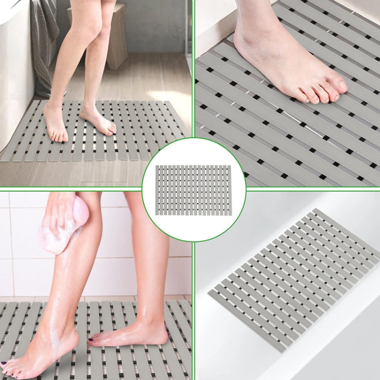 Shower Room Bathing Anti-slip Foot Mat Household Waterproof Anti-fall Bathroom Floor Mat, Size: 61x61cm(Beige)