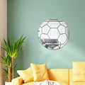 15cm Football Acrylic 3D Wall Stickers Self-adhesive Home Background Wall Decoration Mirror Paste(Silver)