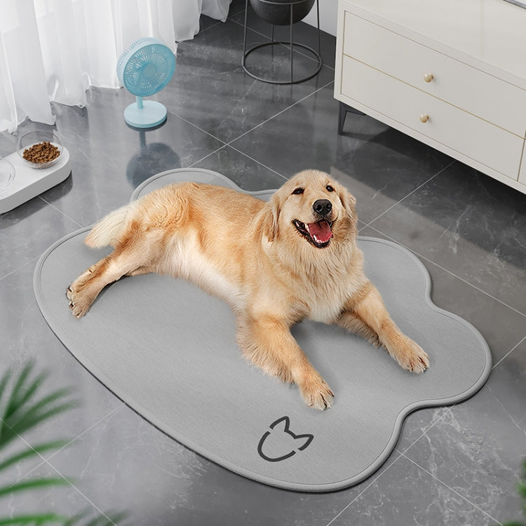 Summer Pet Cooler Pad Dogs Sleeping Pad Anti-Slip Scratch Resistant Cooling Mat, Size: 50x70cm(Light Gray)